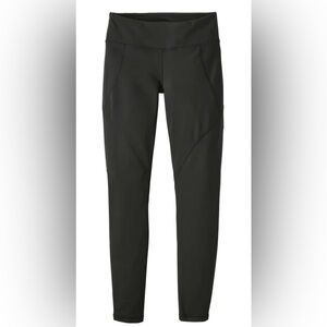 NWOT Patagonia Women's Black Centered Tights Sz Small Run Yoga Hike 26” Inseam